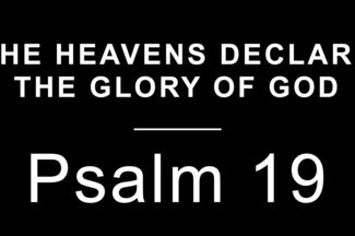 Thumbnail for the post titled: 01-03-24 The Heavens Declare the Glory of God