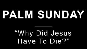 Thumbnail for the post titled: Why Did Jesus Have to Die?