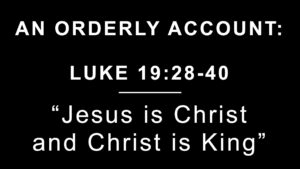 Jesus is Christ and Christ is King