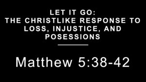 Thumbnail for the post titled: Let It Go: The Christlike Response to Loss, Injustice, and Possessions
