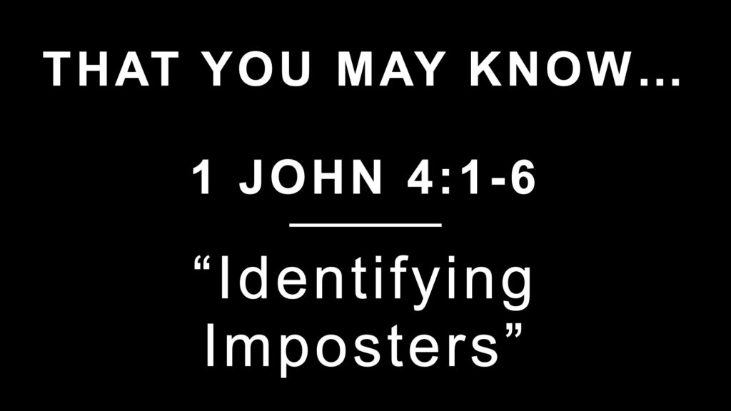Identifying Imposters